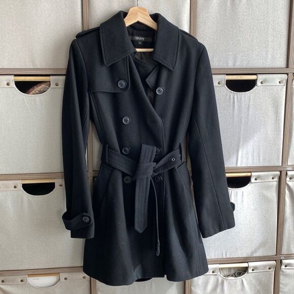 Dkny Jackets & Blazers - DKNY double breasted wool pea coat